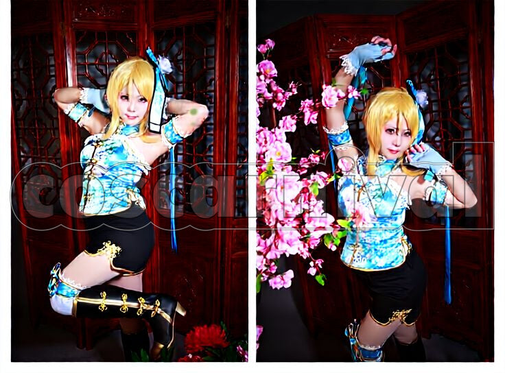 Project Eli Ayase China Dress Cosplay cosplay costume from Love Live! School Idol, front view 5
