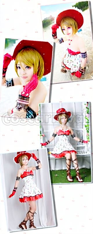 Project Hanayo Koizumi Cherry Fruit Girl (Midsummer Fruit Girl Contest) UR Idolized Cosplay cosplay costume from Love Live! School Idol, front view 3