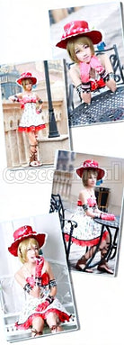 Project Hanayo Koizumi Cherry Fruit Girl (Midsummer Fruit Girl Contest) UR Idolized Cosplay cosplay costume from Love Live! School Idol, front view 4