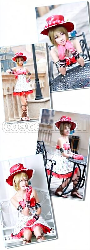 Project Hanayo Koizumi Cherry Fruit Girl (Midsummer Fruit Girl Contest) UR Idolized Cosplay cosplay costume from Love Live! School Idol, front view 4