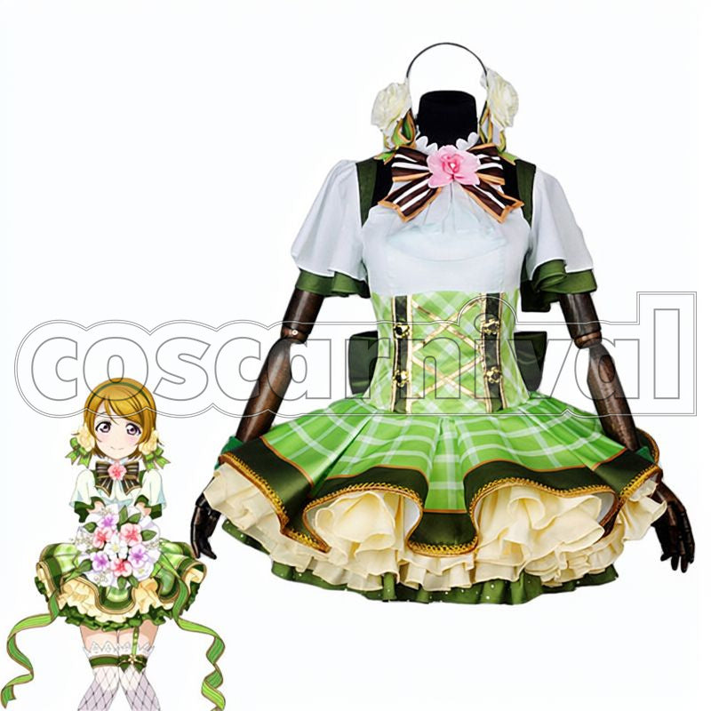 Project Hanayo Koizumi Flower Bouquet Idolized Cosplay cosplay costume from Love Live! School Idol, front view 2