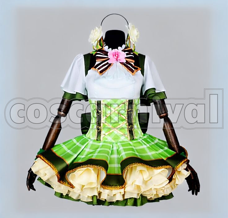 Project Hanayo Koizumi Flower Bouquet Idolized Cosplay cosplay costume from Love Live! School Idol, front view 3