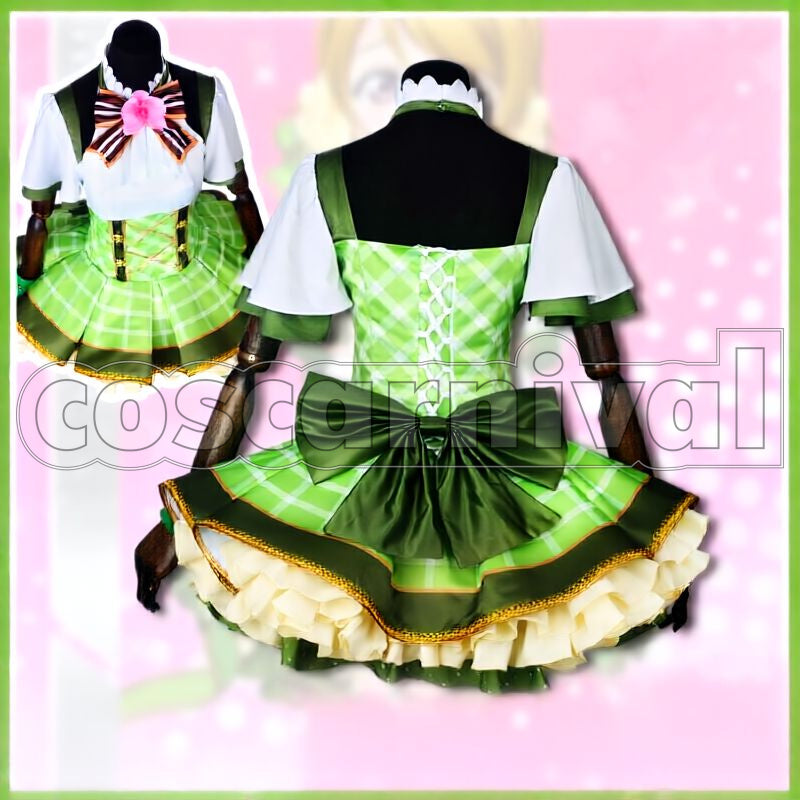 Project Hanayo Koizumi Flower Bouquet Idolized Cosplay cosplay costume from Love Live! School Idol, back view 2