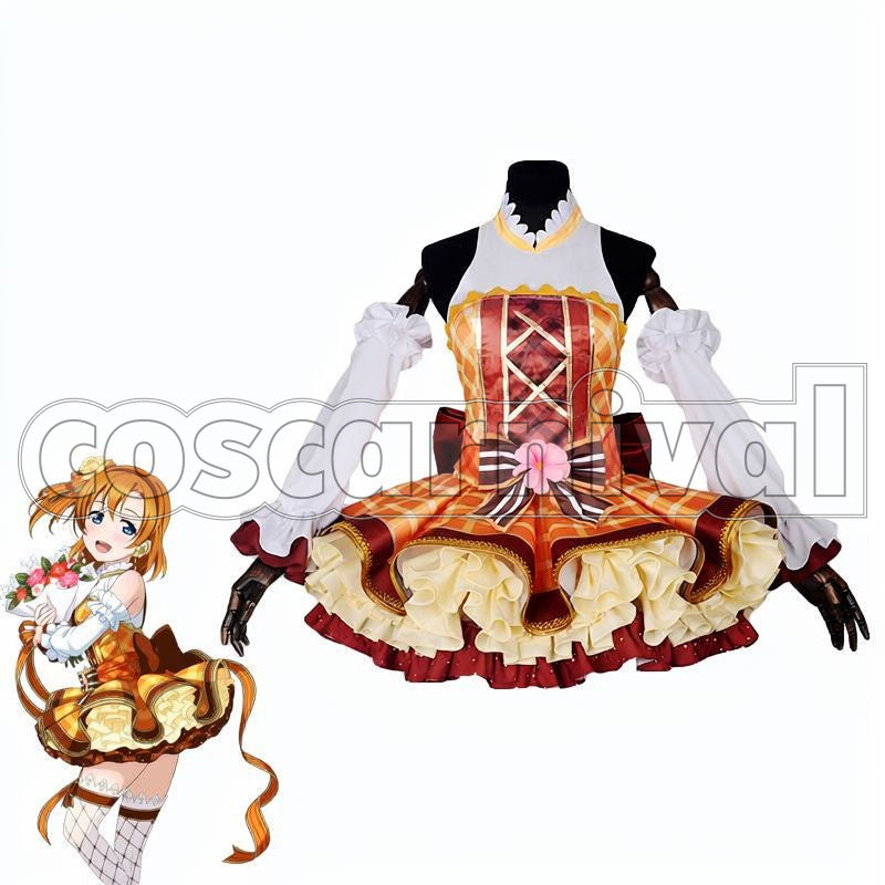 Project Honoka Kosaka Flower Bouquet Idolized Cosplay cosplay costume from Love Live! School Idol, front view 2