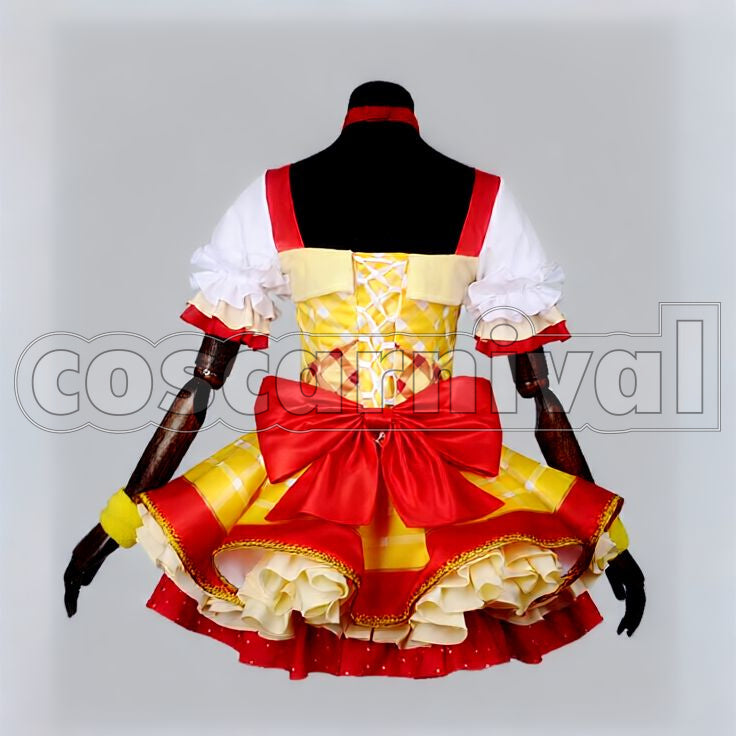 Project Rin Hoshizora Flower Bouquet Idolized Cosplay cosplay costume from Love Live! School Idol, back view 1