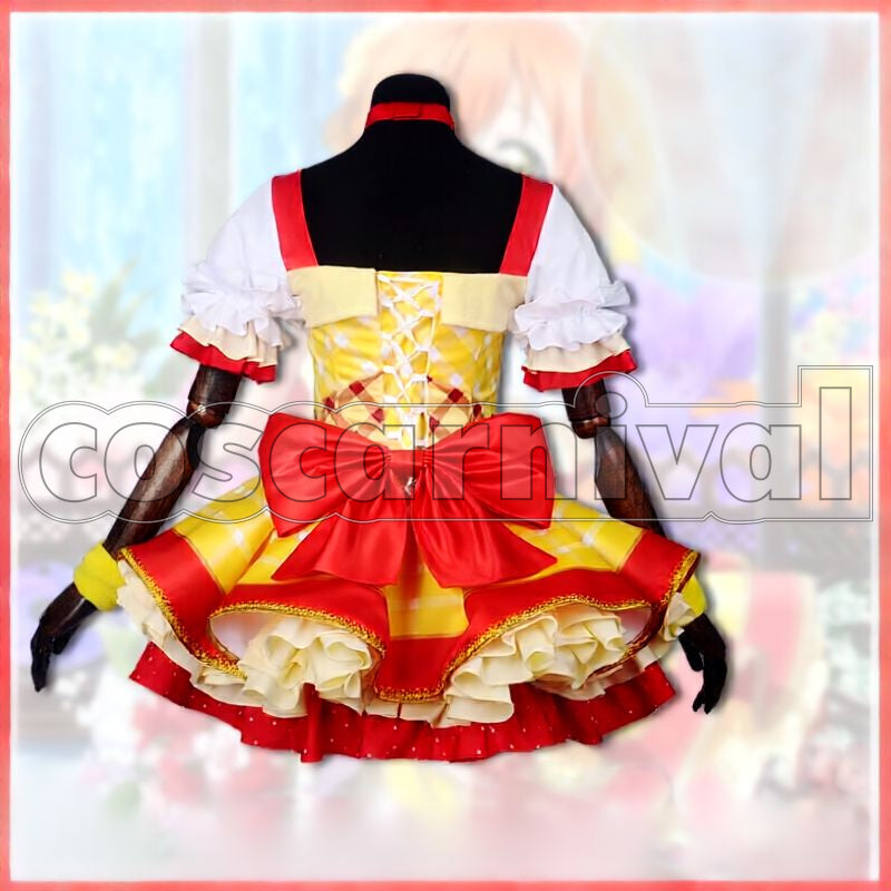 Project Rin Hoshizora Flower Bouquet Idolized Cosplay cosplay costume from Love Live! School Idol, back view 2