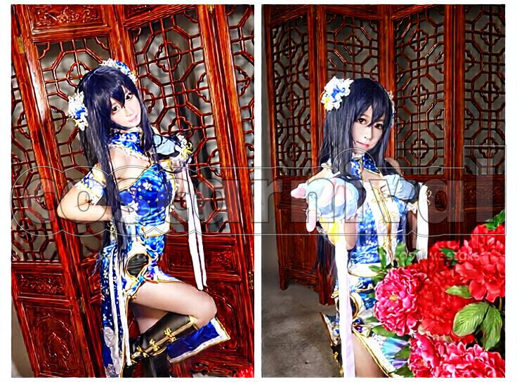 Project Umi Sonoda China Dress Cosplay cosplay costume from Love Live! School Idol, front view 3