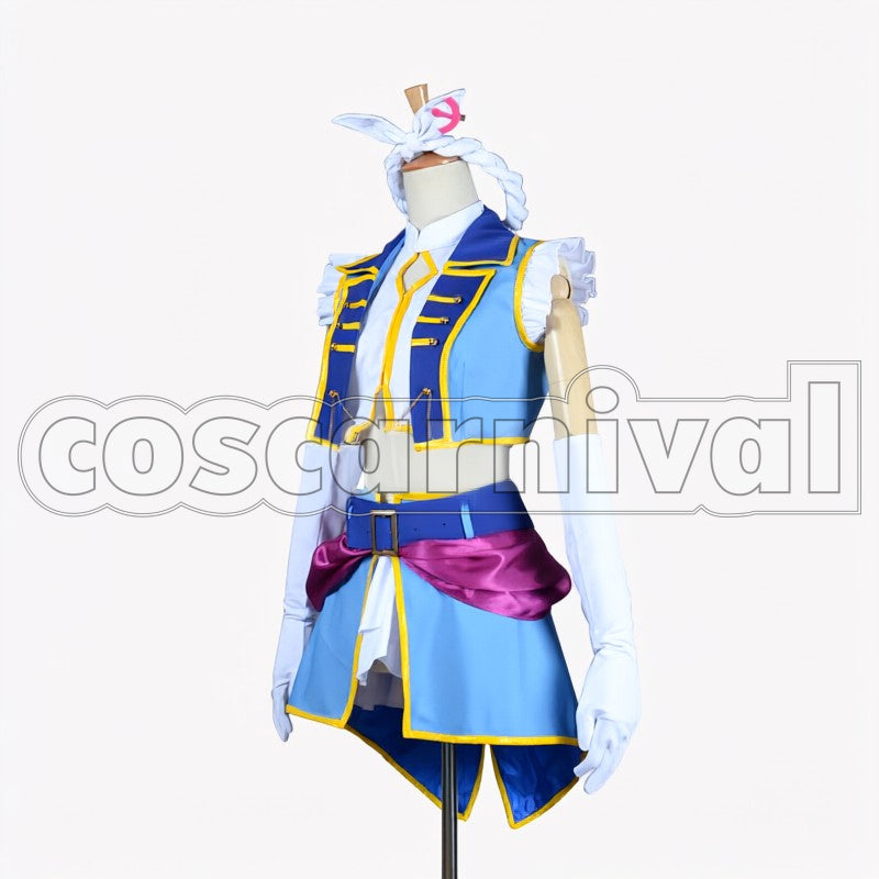 2 Insert Song Shin guru2 Dancing stars on me! Eli Ayase Stage Theme Outfit cosplay costume from Love Live! Season, front view 2