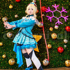 2 Episodes 12 13 Insert Song KiRa-KiRa Sensation! Happy maker! Eli Ayase cosplay costume from Love Live! Season, side view
