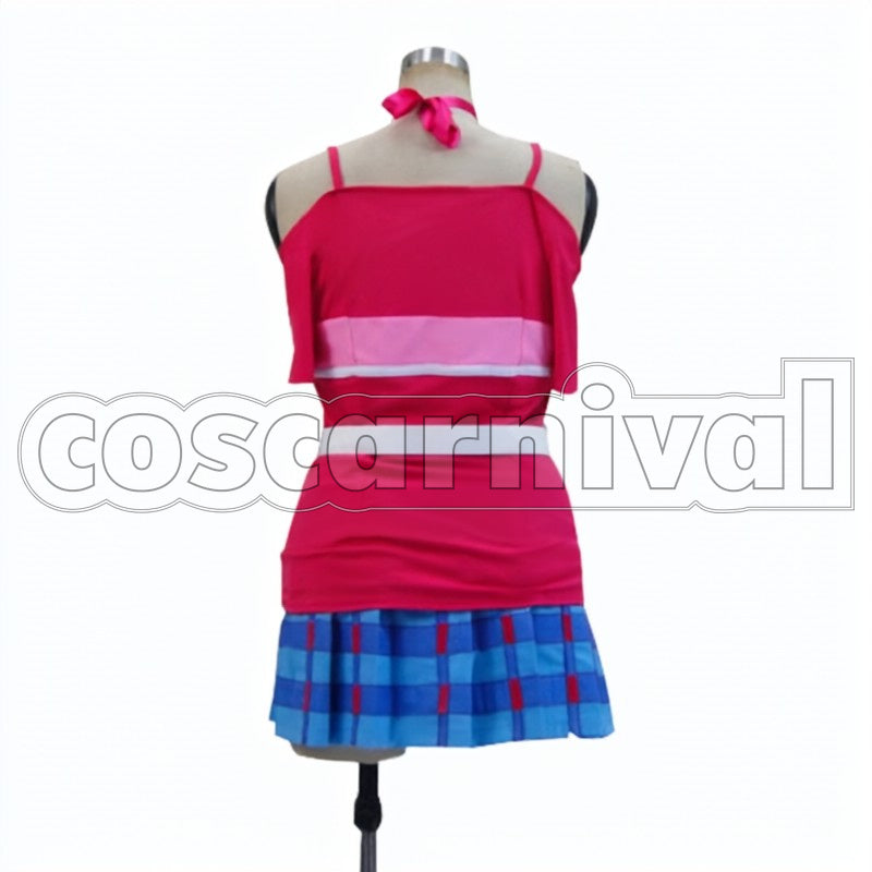 2 Insert Song Episode 13 Insert Song Happy maker! Nico Yazawa Cheer Squad cosplay costume from Love Live! Season, back view