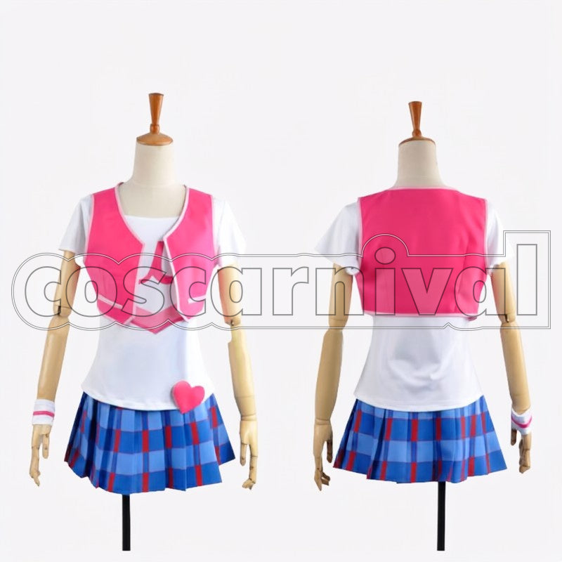 Umi Sonoda cosplay costume from Love Live!, front view