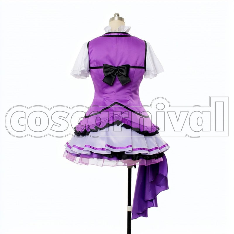 2 Episodes 12 13 Insert Song KiRa-KiRa Sensation! Happy maker! Maki Nishikino cosplay costume from Love Live! Season, back view 2