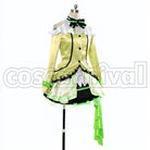 2 Episodes 12 13 Insert Song KiRa-KiRa Sensation! Happy maker! Rin Hoshizora cosplay costume from Love Live! Season, front view 2