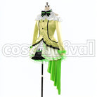 2 Episodes 12 13 Insert Song KiRa-KiRa Sensation! Happy maker! Rin Hoshizora cosplay costume from Love Live! Season, side view