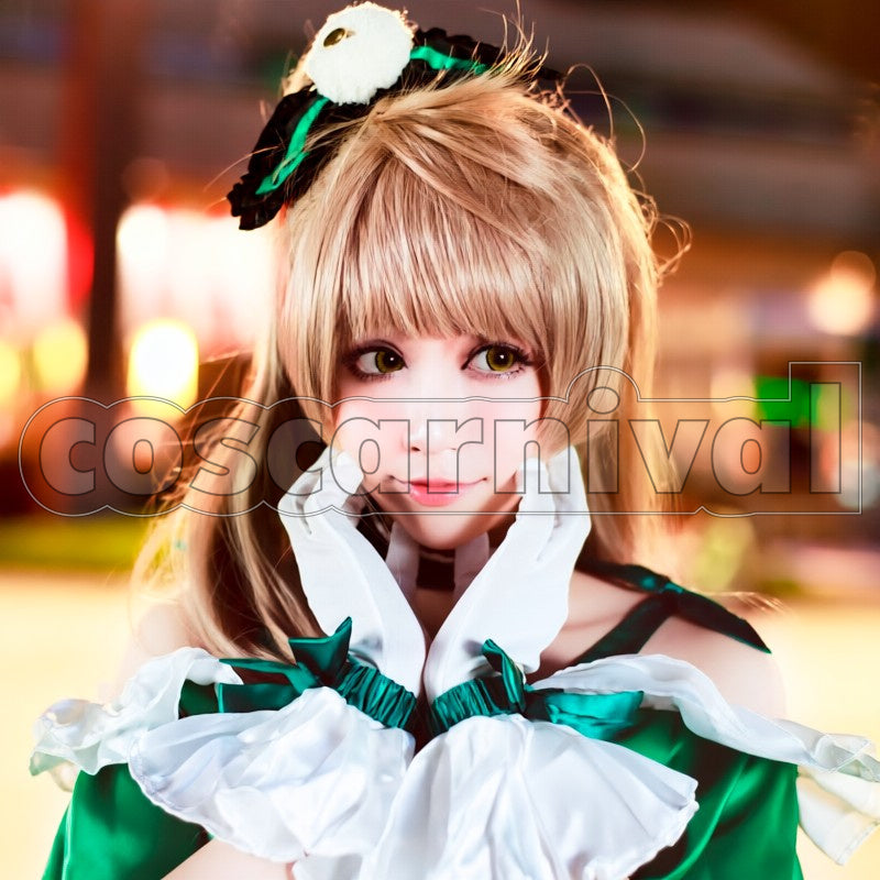 2 Episodes 12 13 Insert Song KiRa-KiRa Sensation! Happy maker! Kotori Minami cosplay costume from Love Live! Season, front view 3