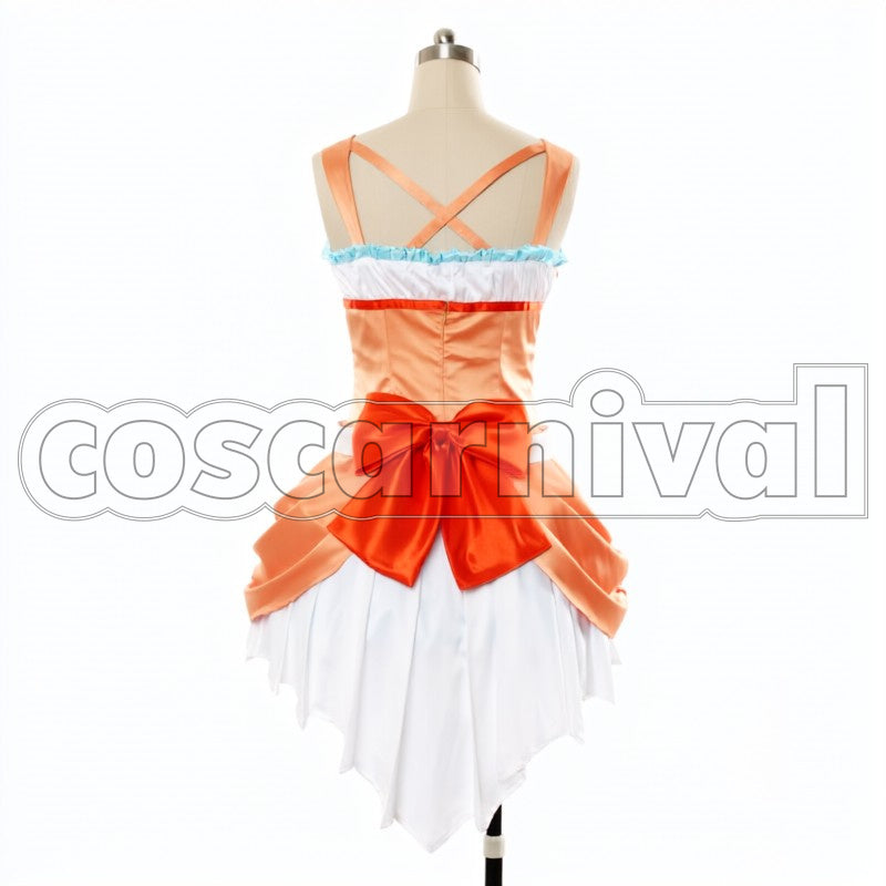 2 Insert Song Shin guru2 Love wing bell Dancing stars on me! Hanayo Koizumi cosplay costume from Love Live! Season, back view 2