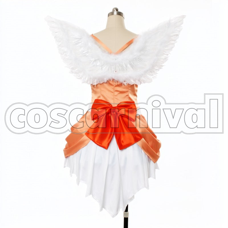 2 Insert Song Shin guru2 Love wing bell Dancing stars on me! Hanayo Koizumi cosplay costume from Love Live! Season, back view