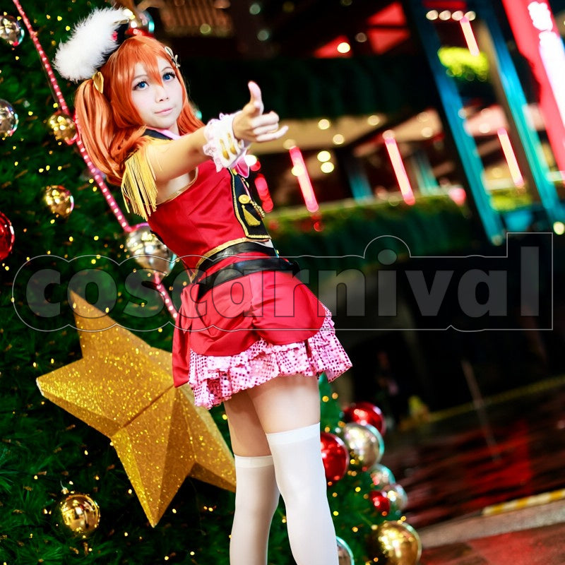 2 Insert Song Shin guru2 Love wing bell Dancing stars on me! Honoka Kosaka cosplay costume from Love Live! Season, side view