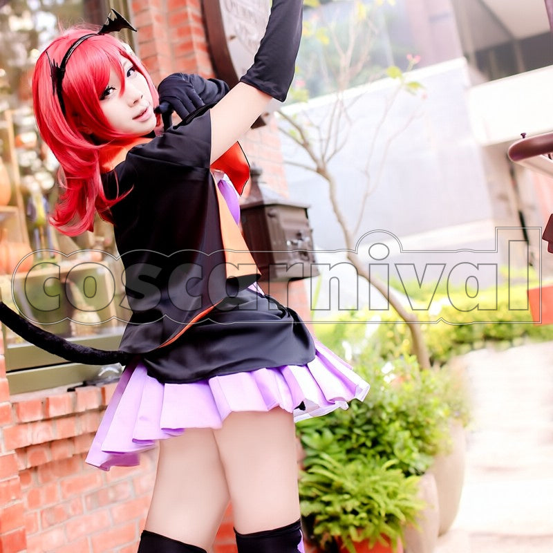 2 Insert Song Shin guru2 Love wing bell Dancing stars on me! Maki Nishikino cosplay costume from Love Live! Season, side view