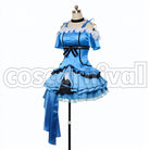 2 Episodes 12 13 Insert Song KiRa-KiRa Sensation! Happy maker! Umi Sonoda cosplay costume from Love Live! Season, side view