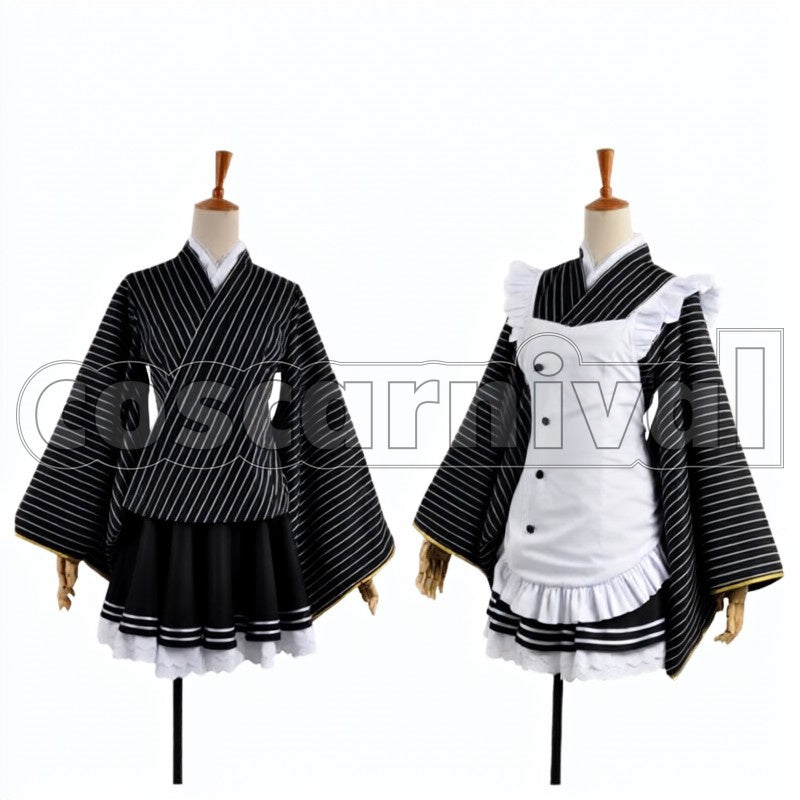 Cafe Maid Pre-Awakening Honoka Kosaka cosplay costume from Love Live! SR, front view 2