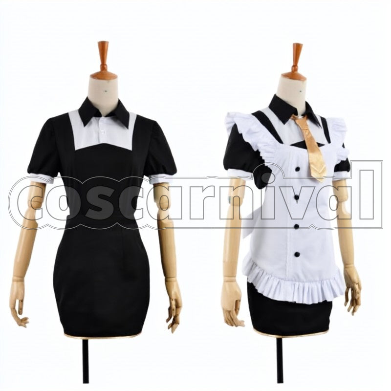 Cafe Maid Pre-Awakening Maki Nishikino cosplay costume from Love Live! SR, front view 2