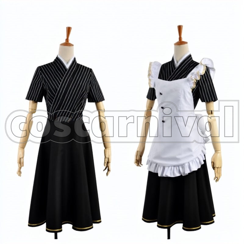 Cafe Maid Pre-Awakening Nozomi Tojo cosplay costume from Love Live! SR, front view 2