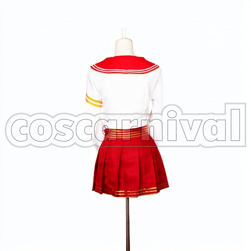 February Valentine Pre-Awakening Rin Hoshizora cosplay costume from Love Live! SR, back view