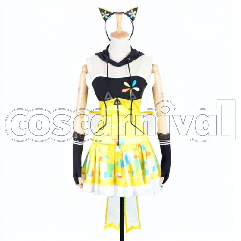 Rin Hoshizora cosplay costume from Love Live!, front view