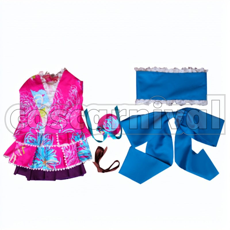Yukata Awakened Nozomi Tojo cosplay costume from Love Live! SR, front view 2