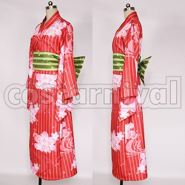 Yukata Hanayo Koizumi Pre-Awakening cosplay costume from Love Live! SR, front view 2