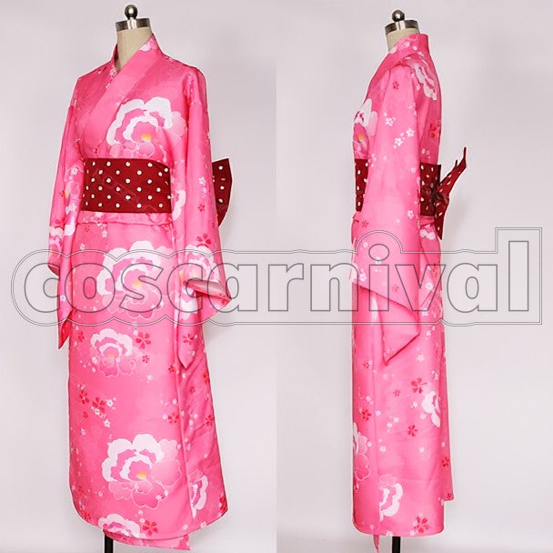 Yukata Nico Yazawa Pre-Awakening cosplay costume from Love Live! SR, front view 2