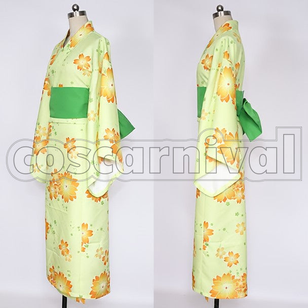 Yukata Rin Hoshizora Pre-Awakening cosplay costume from Love Live! SR, side view