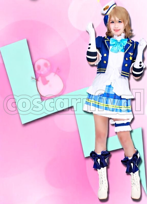 Sunshine!! Aqours Chika Takami, Riko Sakurauchi, Kanan Matsuura, Dia Kurosawa, You Watanabe, Yoshiko Tsushima, Hanamaru Kunikida, Mari Ohara etc. School idol Festival Summer All Members with Ribbon Tie Cosplay cosplay costume from Love Live!, front view 9