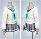 Sunshine!! Aqours Kanan Matsuura, Dia Kurosawa, Mari Ohara Cosplay cosplay costume from Love Live!, front view 2