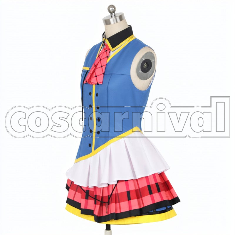 Yoshiko Tsushima 3rd Single HAPPY PARTY TRAIN cosplay costume from Love Live! Sunshine!!, side view 2