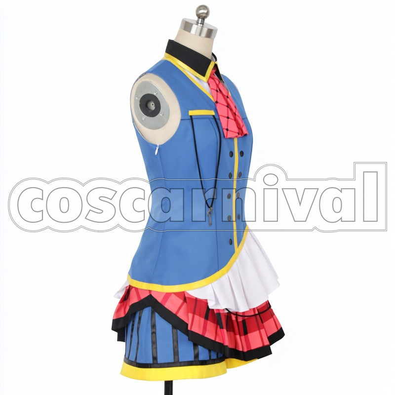 Yoshiko Tsushima 3rd Single HAPPY PARTY TRAIN cosplay costume from Love Live! Sunshine!!, side view