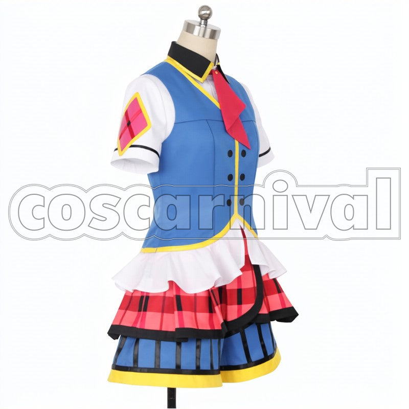 Mari Ohara 3rd Single HAPPY PARTY TRAIN cosplay costume from Love Live! Sunshine!!, side view