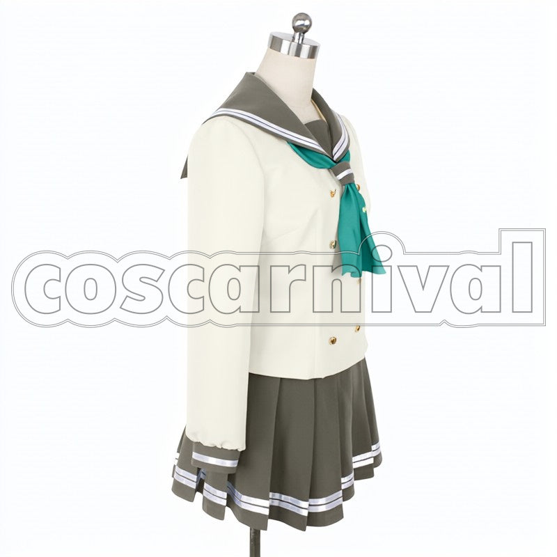3rd Year Kanan Matsuura Uranohoshi Girls' High School cosplay costume from Love Live! Sunshine!!, side view