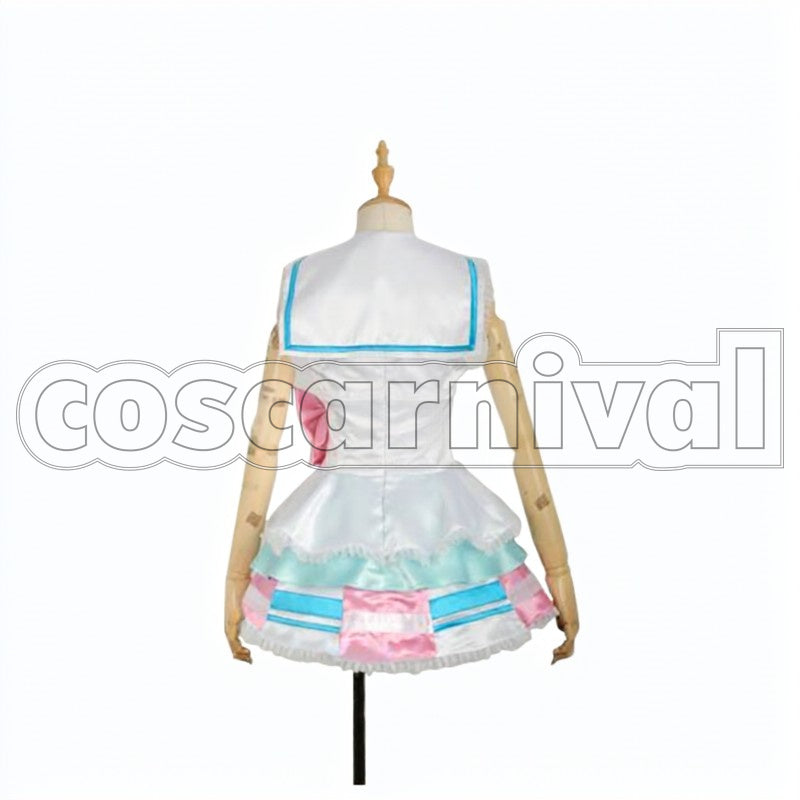 Aqours Kimi no Kokoro wa Kagayaiteru kai? Yoshiko Tsushima cosplay costume from Love Live! Sunshine!!, back view