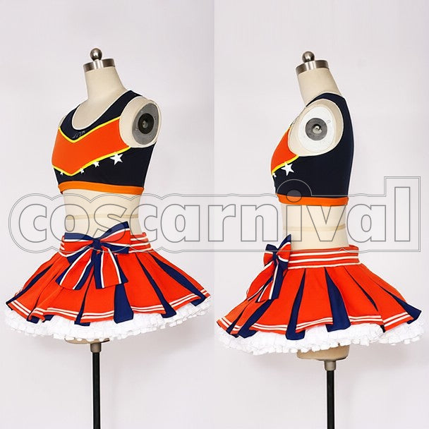 Bonus Honoka Kosaka cosplay costume from Love Live! Takaramonos, front view 2