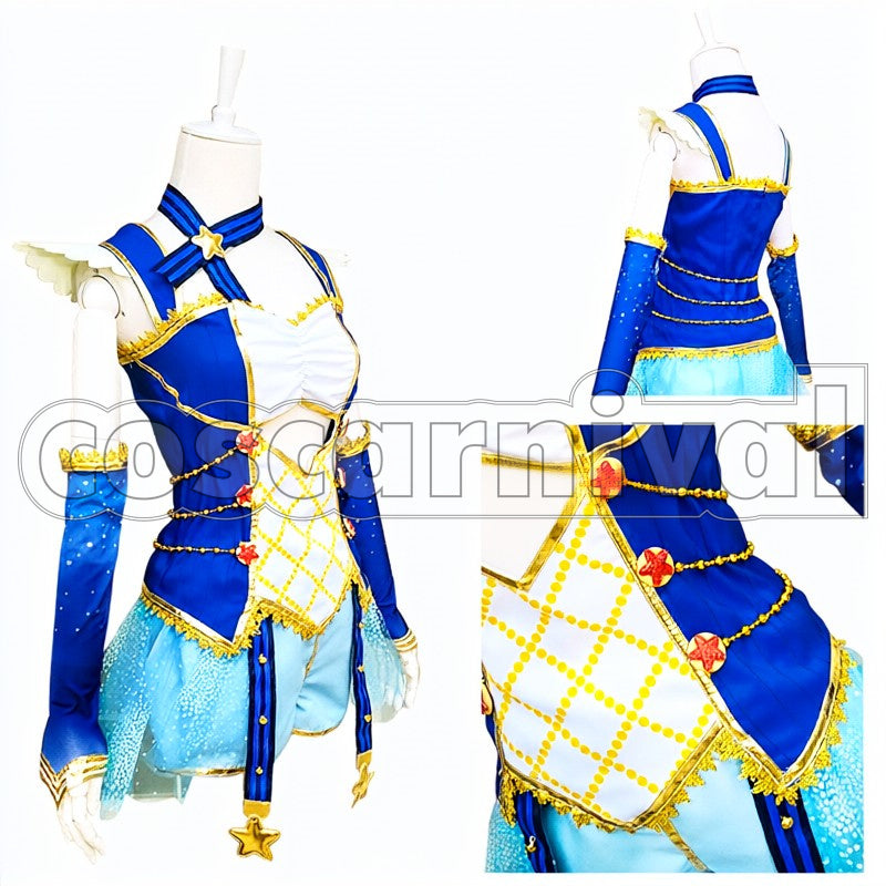 Magic Knight Umi Sonoda cosplay costume from Love Live!, front view 3