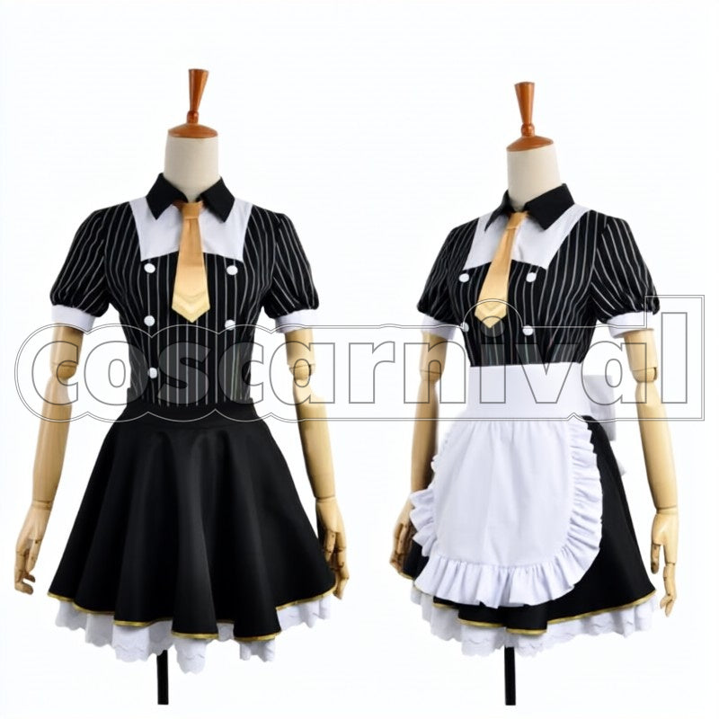 Cafe Maid Pre-Awakening Rin Hoshizora cosplay costume from Love Live! UR, front view 2