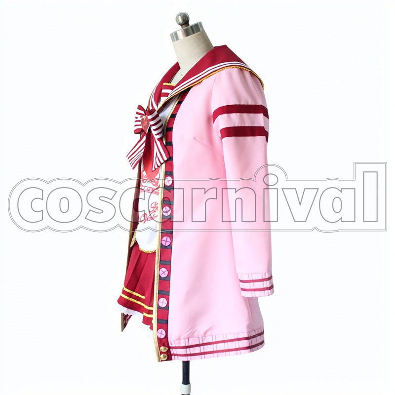 SR Awakened Honoka Kosaka cosplay costume from Love Live! Valentine, side view 2