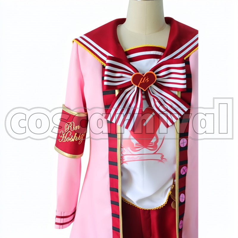 SR Awakened Rin Hoshizora cosplay costume from Love Live! Valentine, front view 4