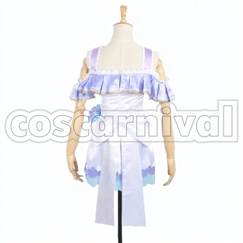 Day UR Hanayo Koizumi cosplay costume from Love Live! White, back view