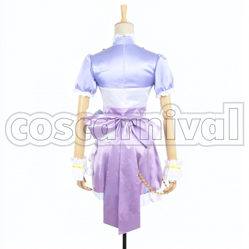 Day UR Rin Hoshizora cosplay costume from Love Live! White, back view
