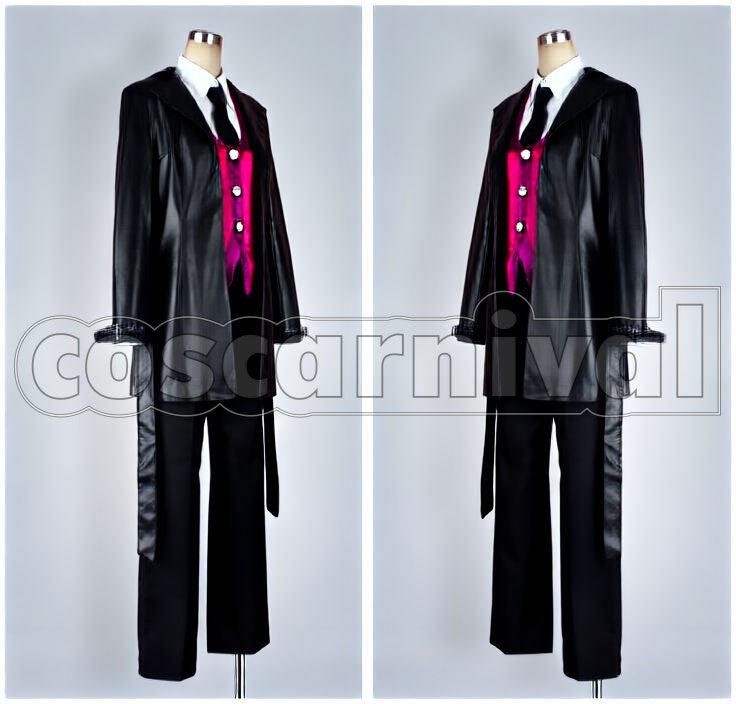 Ortolani Faux Leather Coat Cosplay cosplay costume from Luckydog1 Bernardo, front view 2