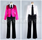 Ortolani Faux Leather Coat Cosplay cosplay costume from Luckydog1 Bernardo, front view 3