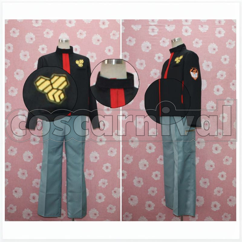 Alto Saotome, Michael Blanc, Luca Angelloni SMS Squad Uniform Cosplay cosplay costume from Macross Frontier, front view